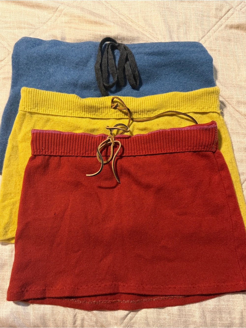 Cashmere mini skirts